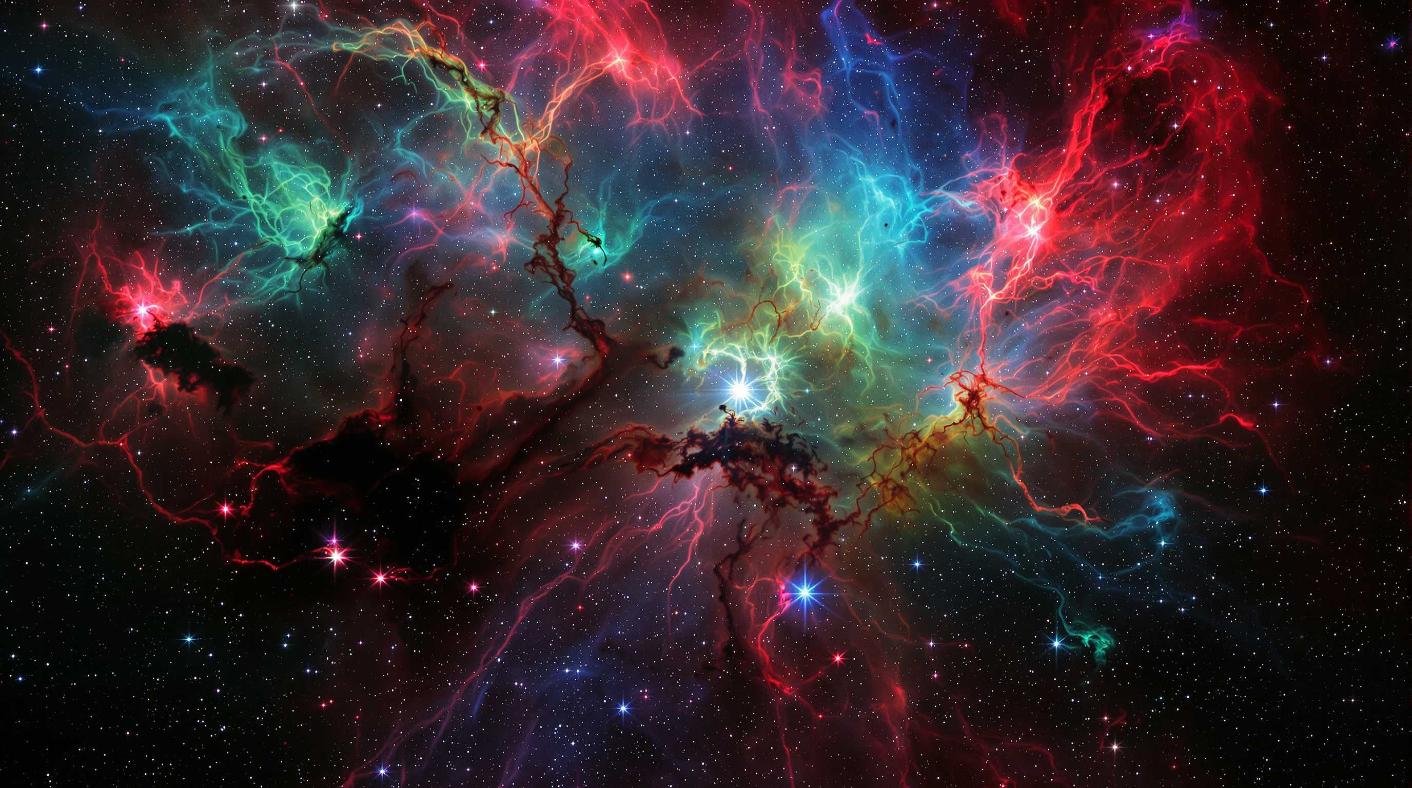 Supernova remnant in space